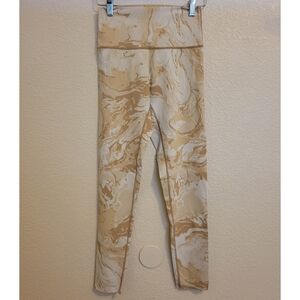 Womens Aerie offline style leggings super soft tan light colors and graphic M
